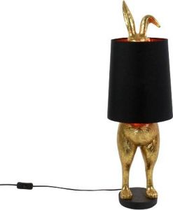 Merkloos Sans marque Tafellamp Hiding Bunny Goud