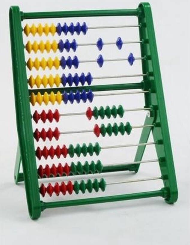ARO Telraam abacus plastic assorti kleur (1 stuk) assorti