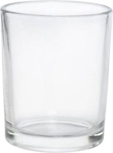 Merkloos Sans marque Theelichtje helder glas 5x6.5cm