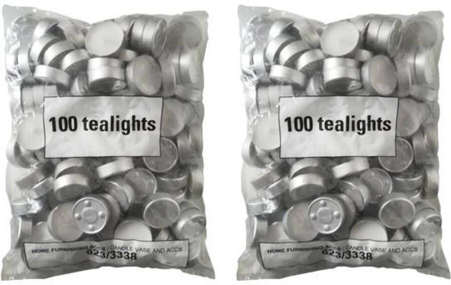 Theelichtjes 100st x2 voordeelverpakking
