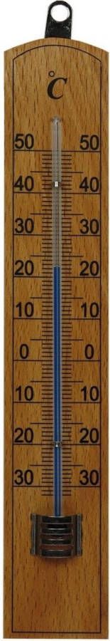 Merkloos Sans marque Thermometer buiten hout 20 x 4 cm Buitenthermometers