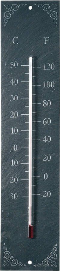 Merkloos Thermometer van leisteen voor binnen en buiten 45 cm Buitenthermometers