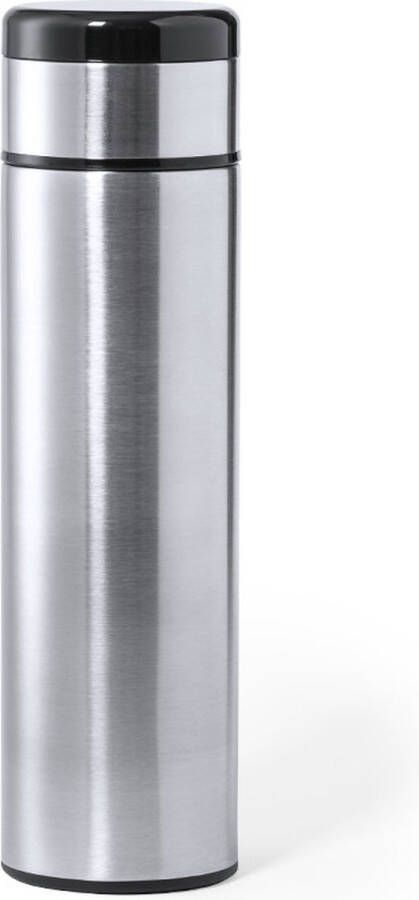 Merkloos Sans marque Thermosfles Thermosbeker Met temperatuurmeter Dubbelwandig RVS 420 ml