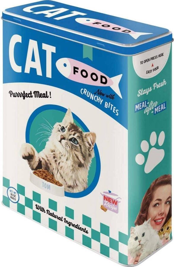 Tinnen blik XL Cat Food