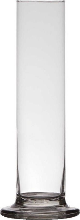 Merkloos Sans marque Transparante luxe stijlvolle 1 bloem vaas vazen van glas 25 x 6 cm Roos met Valentijn vaas voor binnen