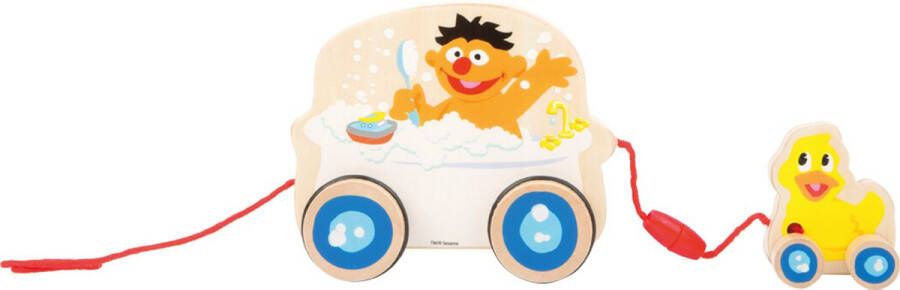 Merkloos Sans marque Trekfiguur Sesamstraat Ernie met badeend bad speelgoed