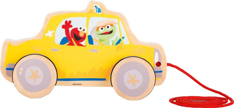Merkloos Sans marque Trekfiguur Sesamstraat taxi geel