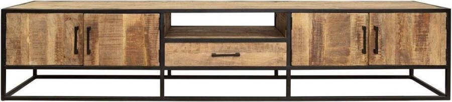 Merkloos Sans marque Tv meubel Denver | Mangohout en staal | 240 cm