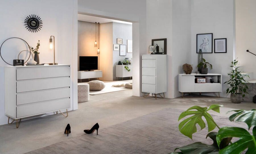 SalesFever Tv-meubel Haarspeld poten modern tv-meubel tv-kast met klepdemper