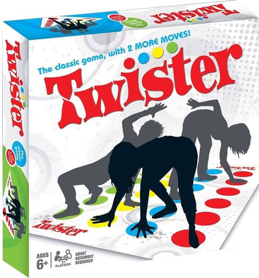 Merkloos Sans marque Twister Spel Behendigheidsspel Kinderen en Volwassenen 2-4 personen Reiseditie Familiespel