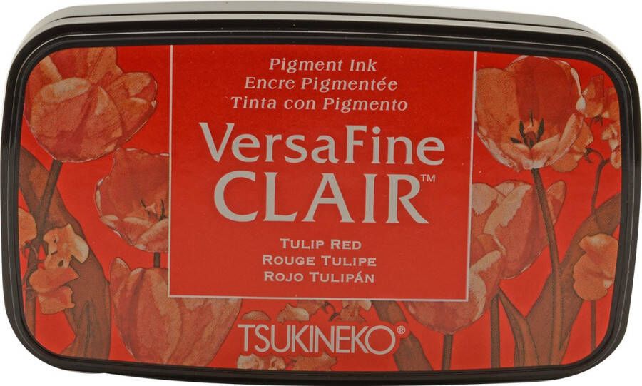 Tsukineko Versafine Clair Stempelkussen stempelinkt rood tulip red VF-CLA-702
