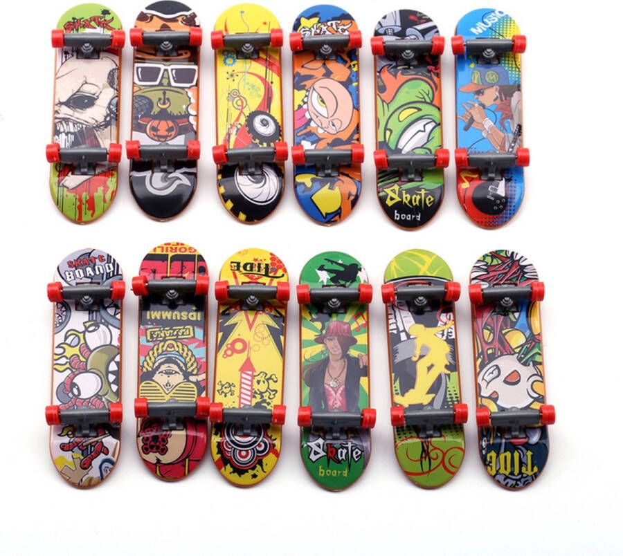 Merkloos Sans marque Vinger Skateboard Mini Skateboard Fingerboard Vingerboard Set 10 Stuks