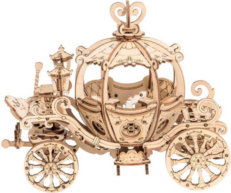 Vitafa Houten Puzzel volwassenen Pompoenwagen Knutselen Hout Houten Puzzel 3D Houten Puzzel Legpuzzel Hout