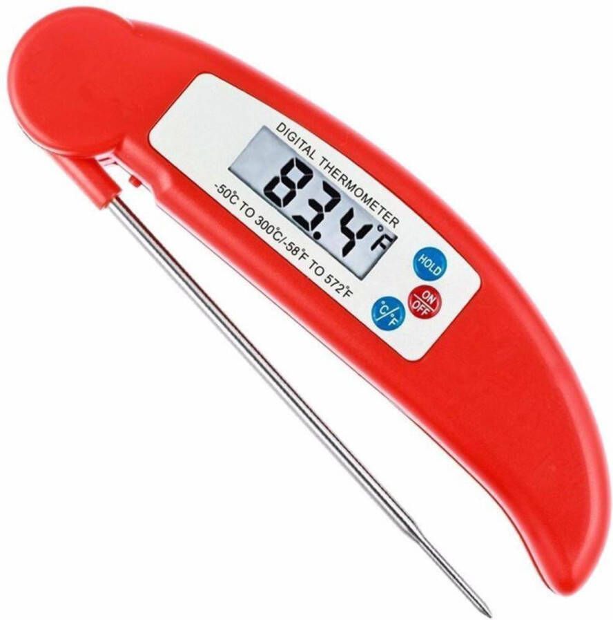 Merkloos Sans marque Vleesthermometer BBQ thermometer Kernthermometer Rood Able & Borret