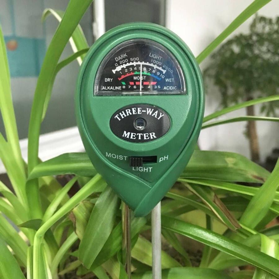 Merkloos Sans marque Vochtmeter pH meter grond Planten Tuin Moestuin Vocht Lichtmeter Vochtigtmeter voor planten Watermeter Geen batterij nodig