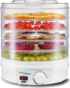 Voedseldroger Fruit & Groenten Dehydrator GreenBlue GB190 250 W met 5 lades