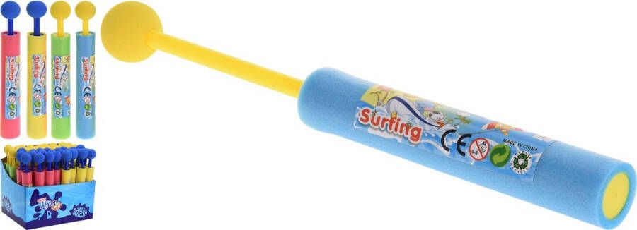 Merkloos Sans marque Voordeelset speelgoed waterpistool van foam met bolletje 21 cm 6x stuks Foam waterspuiters