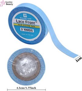 Merkloos Sans marque Walker tape for Hair Extensions 0.8mm x 3 meters | Walker Tape | Dubbelzijdige Tape voor Haar Extensions | Extension Tools Blauw