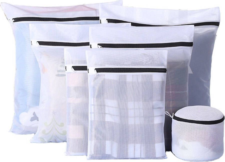 Merkloos Sans marque Waszakken Wasnetten Bescherm je Wasgoed en Wasmachine Packing Cubes Travel Organizer 7 stuks