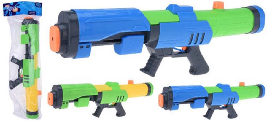 Waterpistool 63 cm met pomp Blauw-Groen