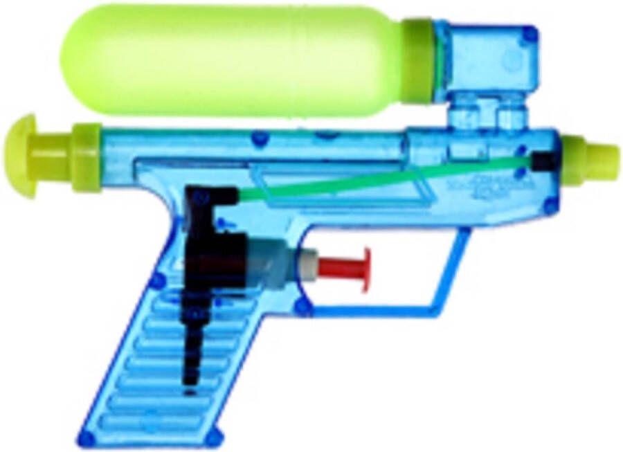 Merkloos Waterpistool waterpistolen blauw 15 cm Waterpistolen