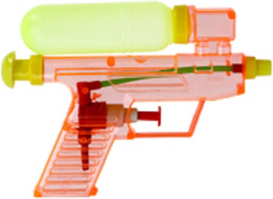 Merkloos Waterpistool waterpistolen rood 15 cm Waterpistolen