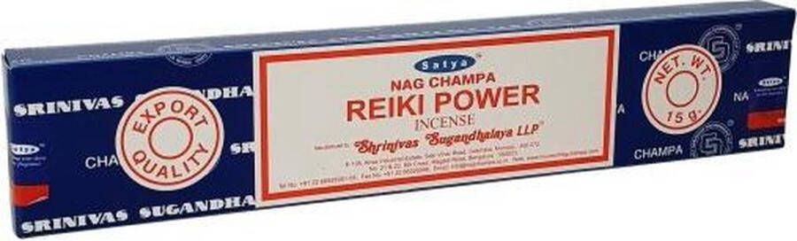 Satya Wierook Nag Champa Reiki Power 12 doosjes van 15 gram