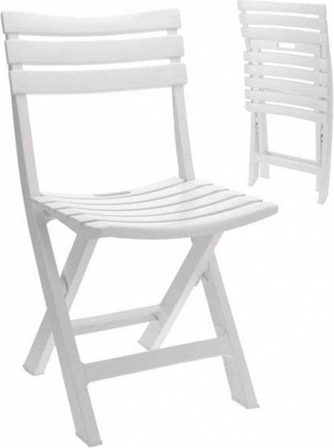 Merkloos Verjaardag bijzet stoel wit Klapstoelen
