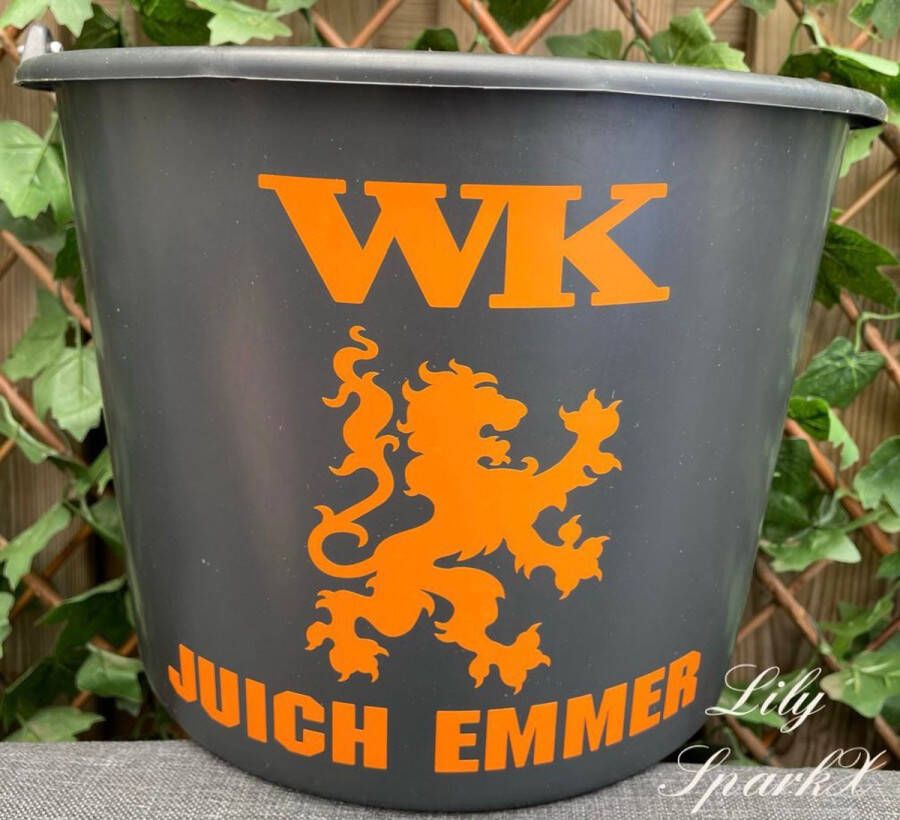 Merkloos Sans marque WK Holland Nederland Emmer WK juich emmer leeuw Bierkoeler Oranje emmer