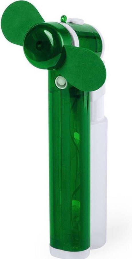 Merkloos Sans marque Zak ventilator waaier groen met water verstuiver Mini hand ventilators van 16 cm