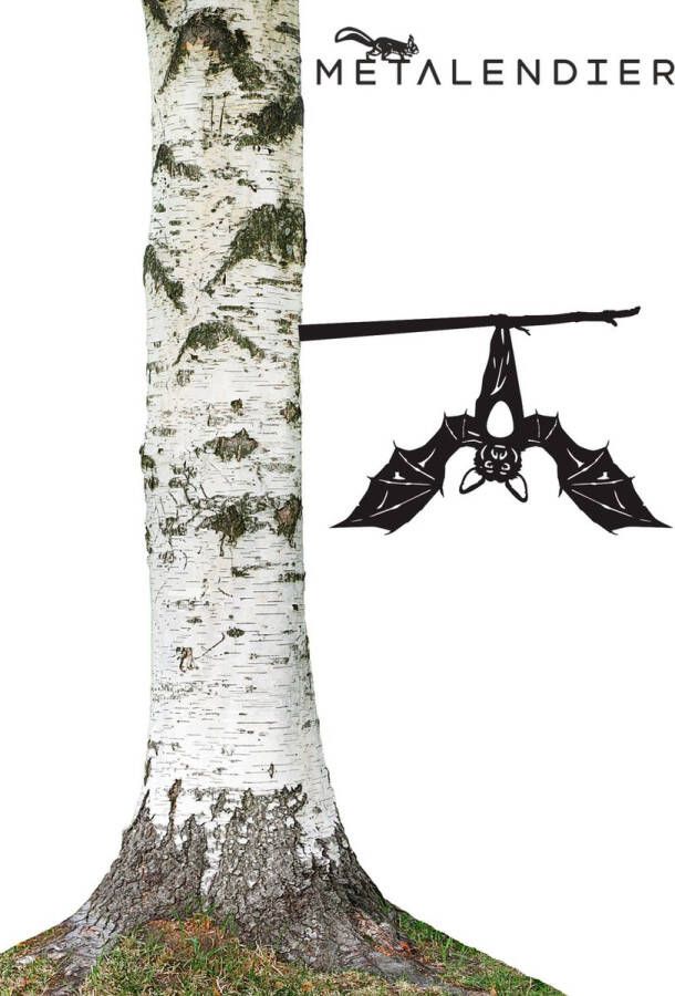 Merkloos Sans marque metalen vleermuis zwart gepoedercoat tuinbeeld
