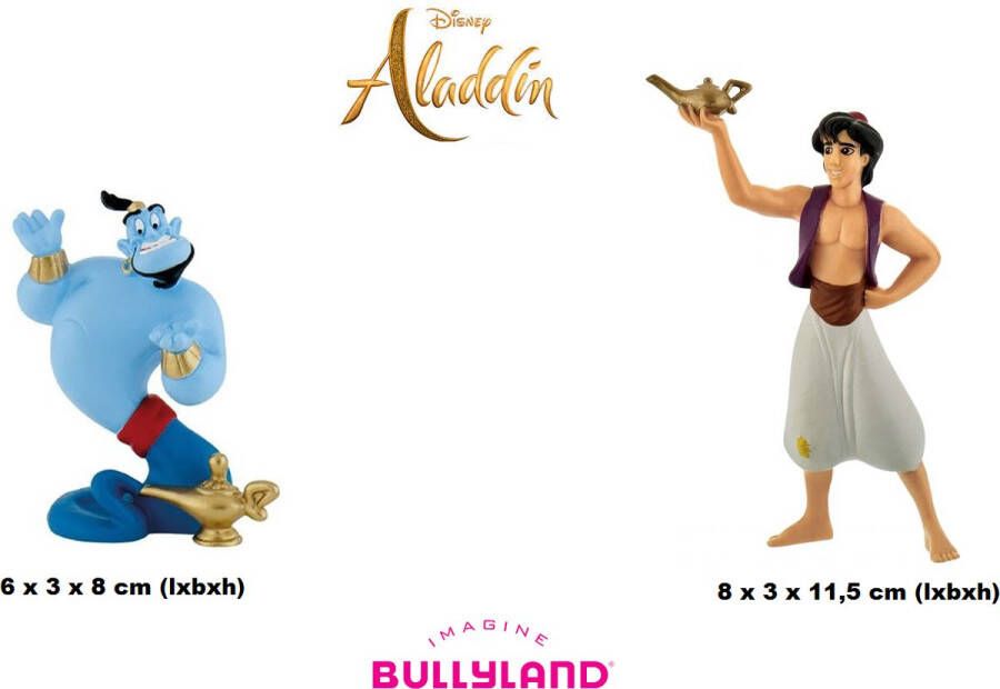 Overige merken Aladdin en Genie Speelset kunststof (ca. 7cm)