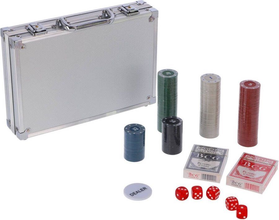 Overige merken Pokerset in koffer Stevig 200 delig