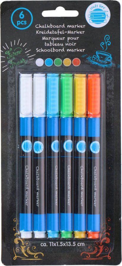 Overige merken Schoolbord Markers 6 Stuks