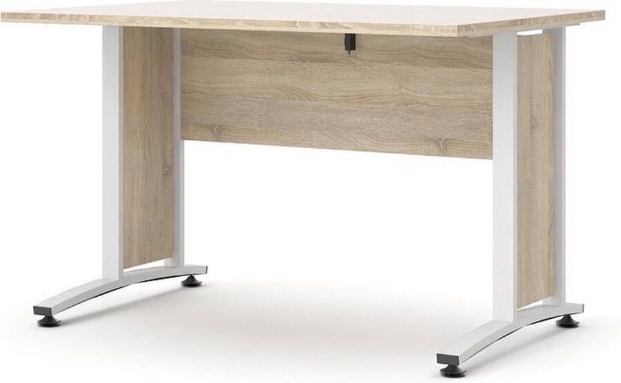 Hioshop Prisme bureau B eiken decor en wit.