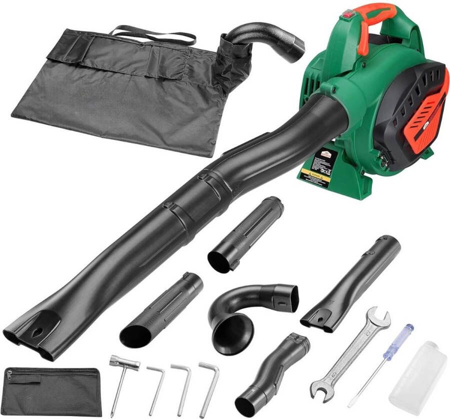 DiverseDeals Bladblazer Benzine Bladzuiger Benzine Bladblazer 4 in 1 Inclusief Verzameltas 45 Liter