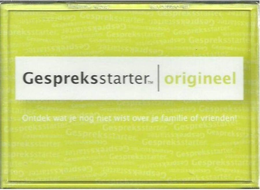 Diversen Gespreksstarter origineel
