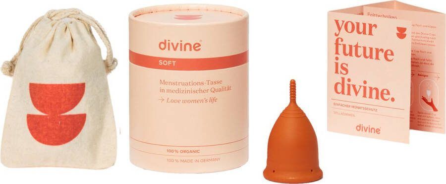 DivineCup menstruatiecup Nugget Gold maat M soft