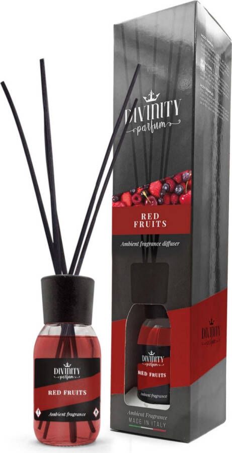 Divinity Aroma Diffuser Geurstokjes Red Fruits Made In Italy