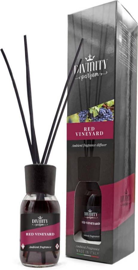 Divinity Aroma Diffuser Geurstokjes Red Vineyard Made In Italy