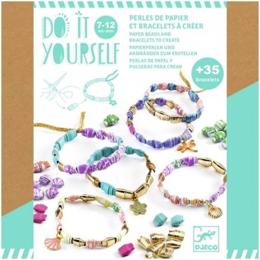Djeco DIY Papieren kralen & Armbandjes