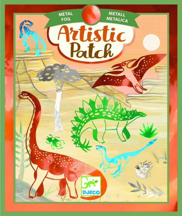 Djeco Artistieke Folieplaatjes Dinosaurus