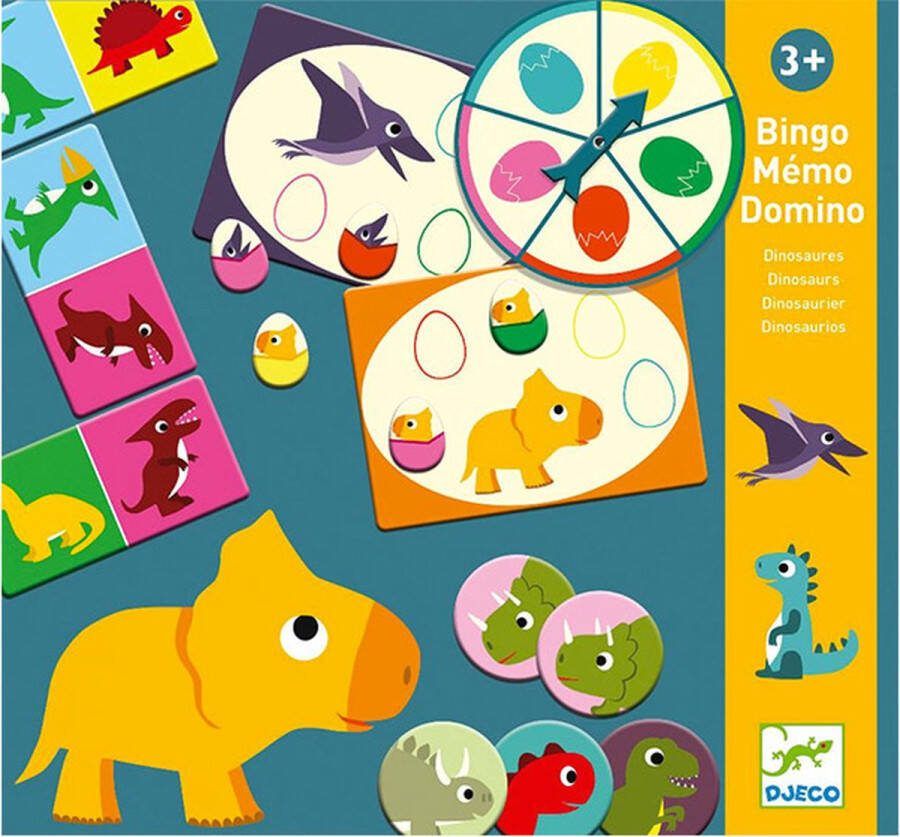 Djeco Bingo Memo Domino Dinosauriërs