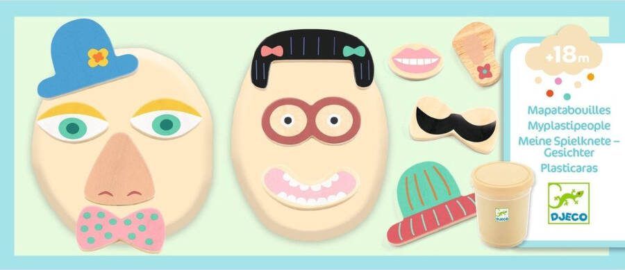 Djeco boetseerklei Myplastipeople gezichten +18M