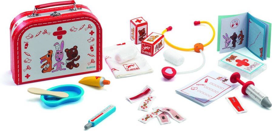 Djeco Dokterskoffertje Kinderspeelgoed 22 x 7 cm