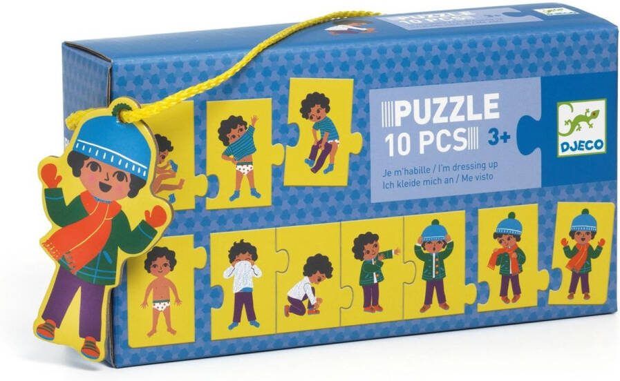 Djeco duo-trio puzzels Puzzle frise I'm dressing up