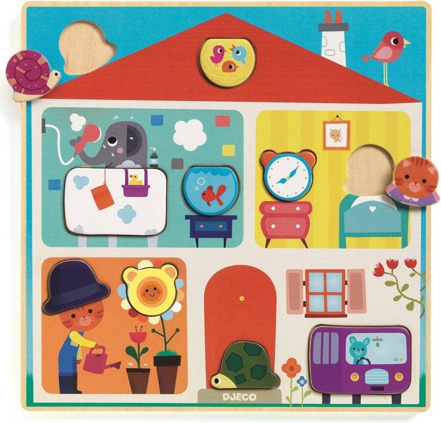 Djeco houten puzzel Swapy