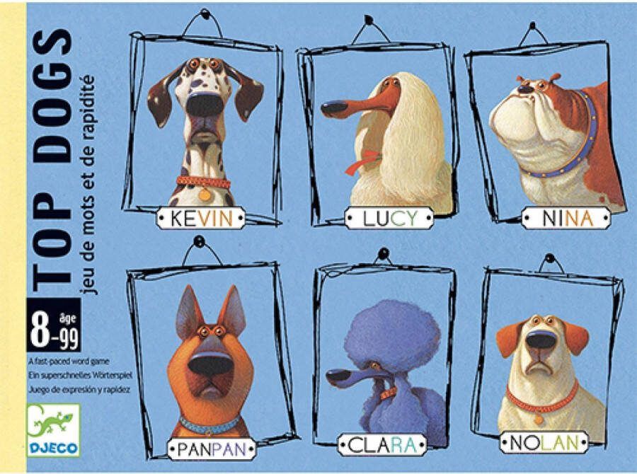 Djeco kaartspel woordspel Top Dogs +8jr