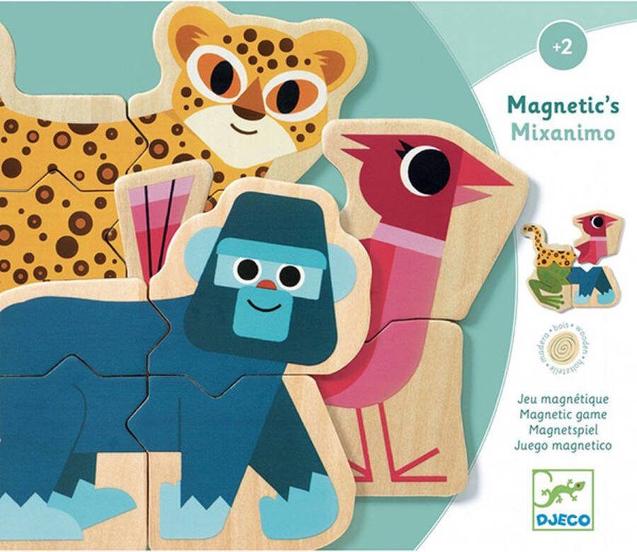 Djeco houten magneten Mixanimo