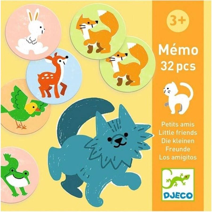 Djeco Memory spel Kleine Dierenvrienden 32-delig